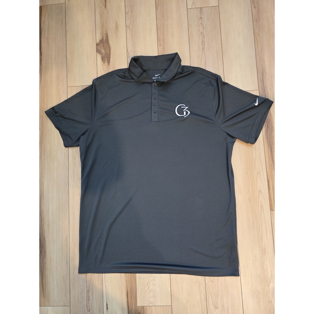 Nike Golf Polo Shirt Dri-Fit Gray Mens Size XL Short Sleeve